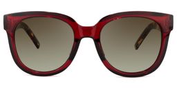 Harrell Square Dark-Red Sunglasses0