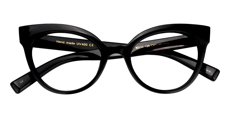 Cateye Black Glasses | Zeelool Optical1
