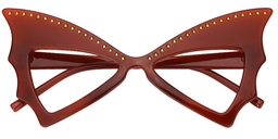 Elvira Butterfly Red Glasses1