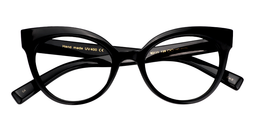 Miya Cateye Black Glasses1
