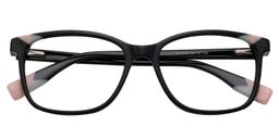 Brandon Square Black Glasses1