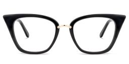 Tallulah Cat Eye Black Glasses 0