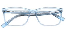 Sicily Rectangle Light Blue Glasses1