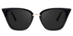 Tallulah Cat Eye Black Sunglasses 0