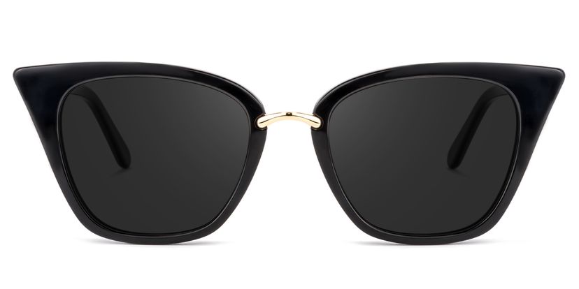 Tallulah Cat Eye Black Sunglasses 
