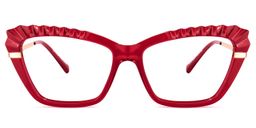 Sophie Cateye Red Glasses0