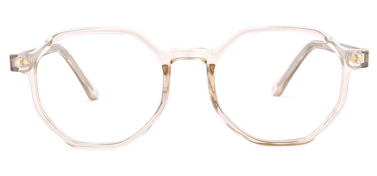 Steven Geometric Beige Glasses