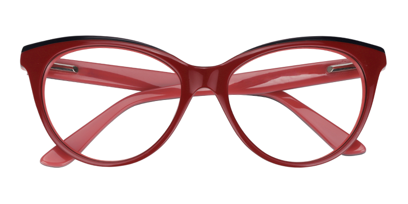 Cat Eye Red Glasses1
