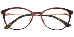 Miya Cat eye Brown Glasses1