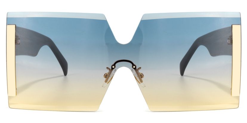 Shannon Square Light-Blue Sunglasses
