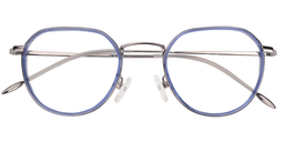 Allen Round Blue Glasses1