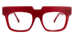 Travis Square Red Glasses0