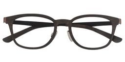 Ahern Rectangle Brown Glasses1