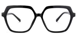 Norah Geometric Black Glasses0