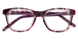 Henna Rectangle Purple Glasses1