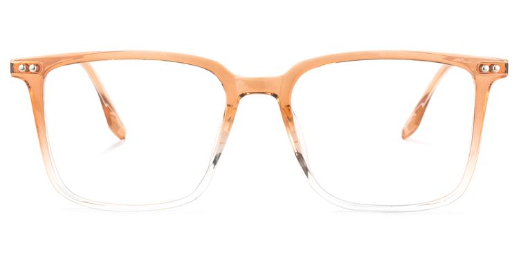 Tobias Square Earthy-Yellow Glasses