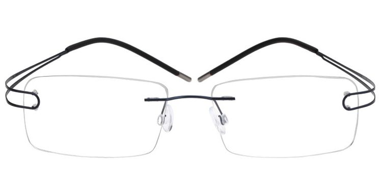 Skyler Rectangle Titanium Glasses 