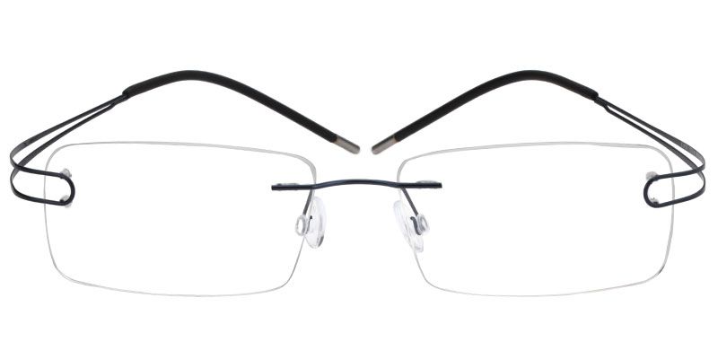 Skyler Rectangle Titanium Glasses 