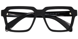 Richard Rectangle Black Glasses1