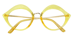 Cassiel Kiss Mouth Yellow Glasses1