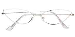 Claudia Cateye Silver Glasses1