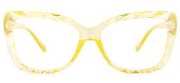 Wendell Cateye Yellow Glasses0