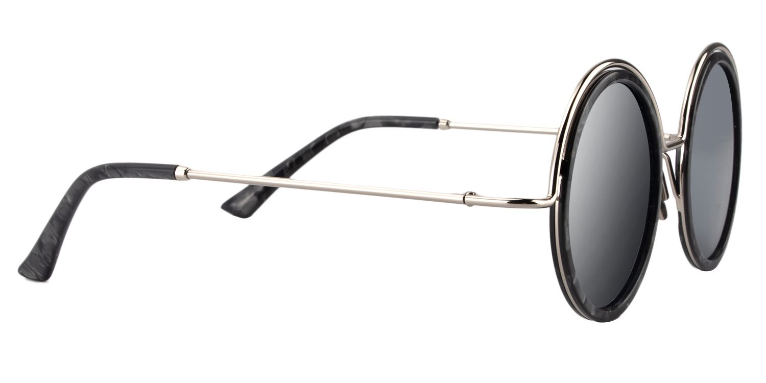 Round Gray Tortoise Sunglasses | Zeelool Sunglasses4