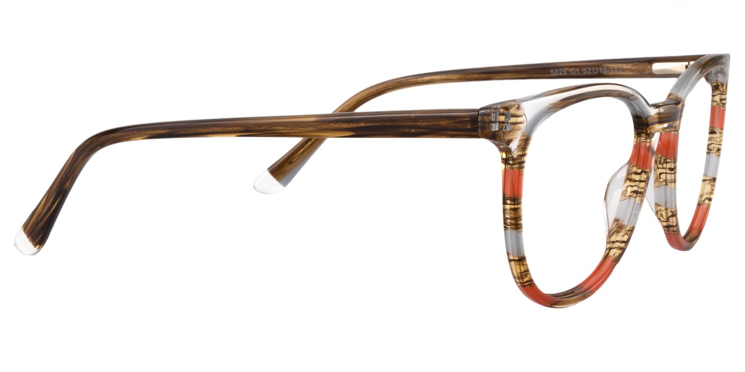 Square Red Glasses | Zeelool Glasses4