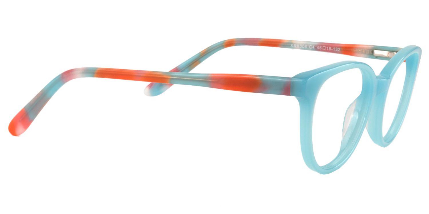 Square Light Blue Glasses | Zeelool Glasses4