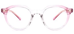 Ysabel Round Pink Glasses0