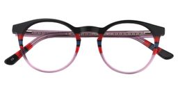 Margaret Round Light Purple Glasses1