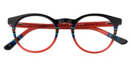 Margaret Round Red Glasses1