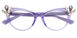 Aimee Cat Eye Purple Glasses1