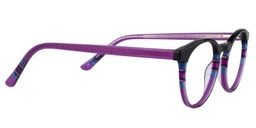 Margaret Round Purple Glasses4