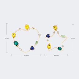 Pretty Shiny Asymmetric Earrings2