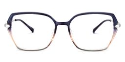 Jeffries Square Greyish-Purple Glasses0