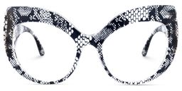 Kait Cat-eye Black Glasses0