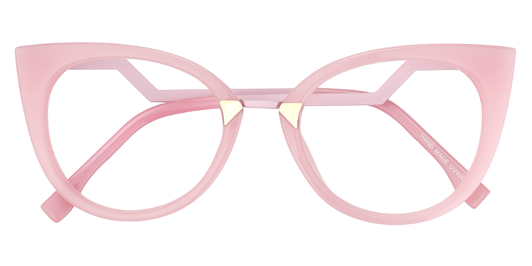 Jacqueline Cat Eye Pink Glasses
