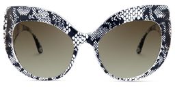 Kait Cat-eye Black Sunglasses0