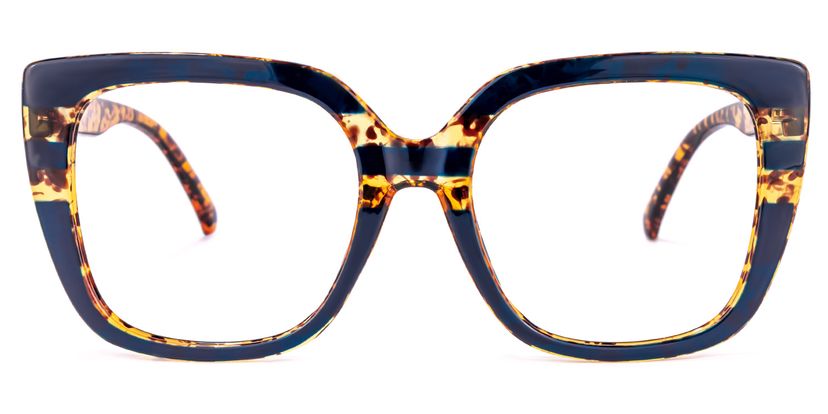 Brenda Square Dark-Blue Glasses