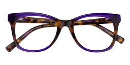Fannie Rectangle Purple Glasses1