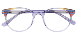 Magda Round Light Purple Glasses1