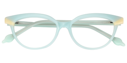 Lois Cat Eye Light Green Glasses1