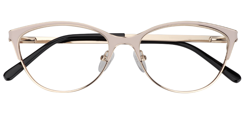 Browline Pink Glasses | Zeelool Eyewear1