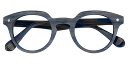 Galen Round Dark Blue Glasses1