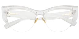 Claire Cateye Clear Glasses1