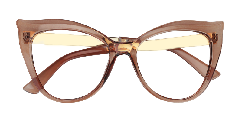 Butterfly Brown Glasses | Zeelool Eyeglass Frames Online1