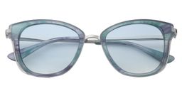 Aileen Square Green Floral Sunglasses1