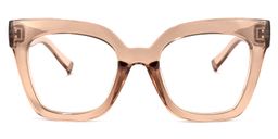 Malcolm Square Beige-Clear Glasses0