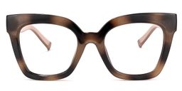 Malcolm Square Burnt Umber Glasses0